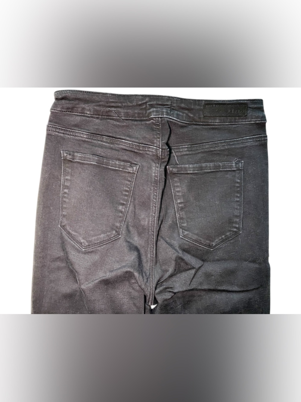 Cello Los Angeles Black Frayed Raw Hem Flare Jeans - Picture 11 of 13